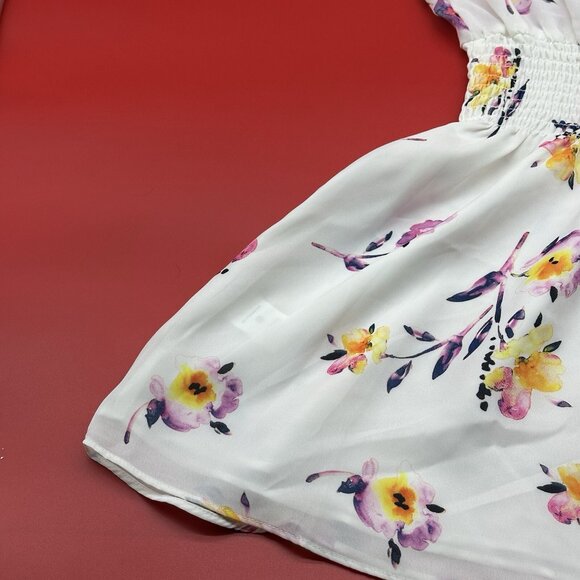 Parker Women's Size Large Primrose Floral Print Flutter Drop Waist Dress NWT - Picture 12 of 13